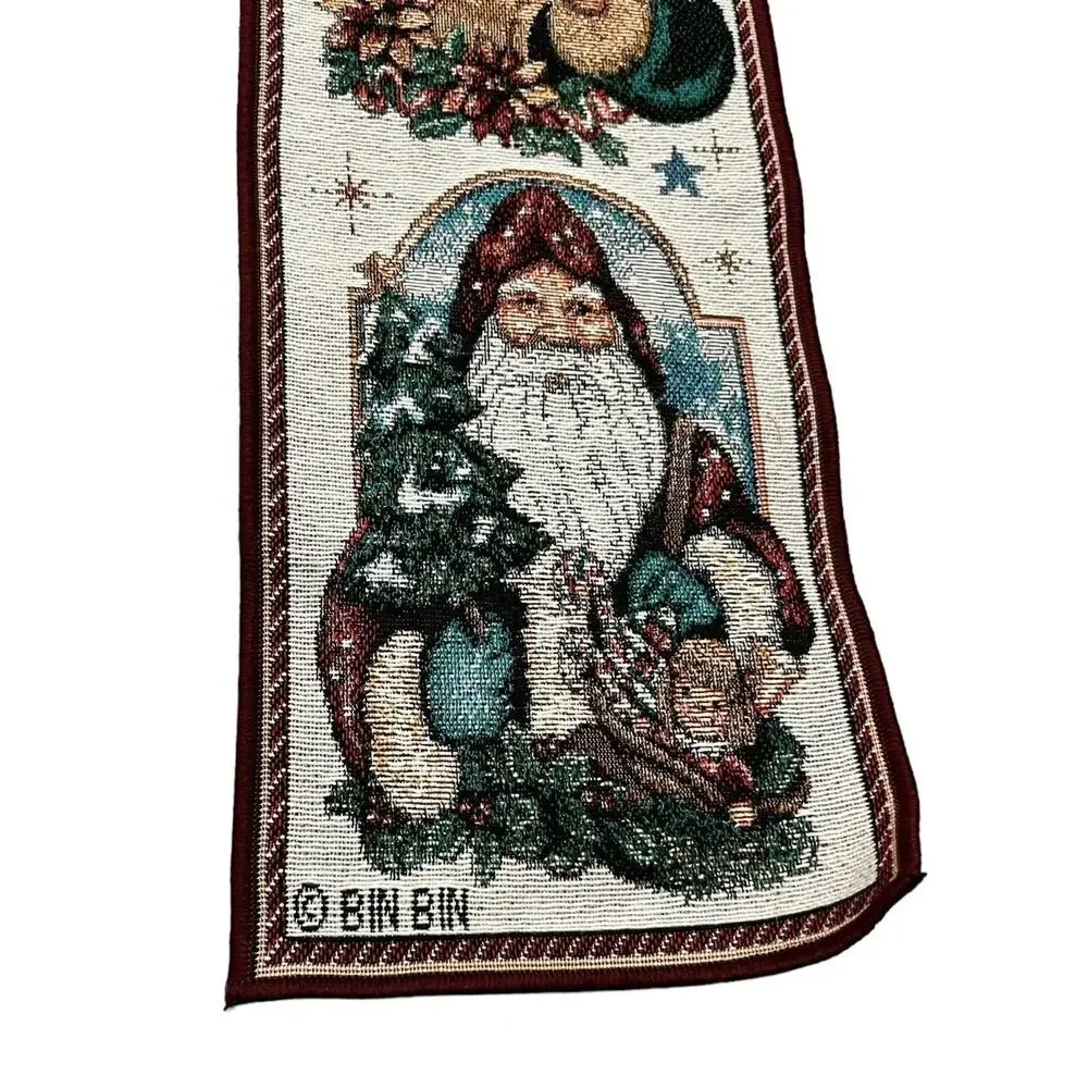 Bin Bin Tent USA Made Tapestry Bell Pull The Santa Classics MA9167 41” Long
